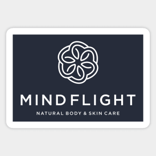 White Mind Flight Logo Sticker